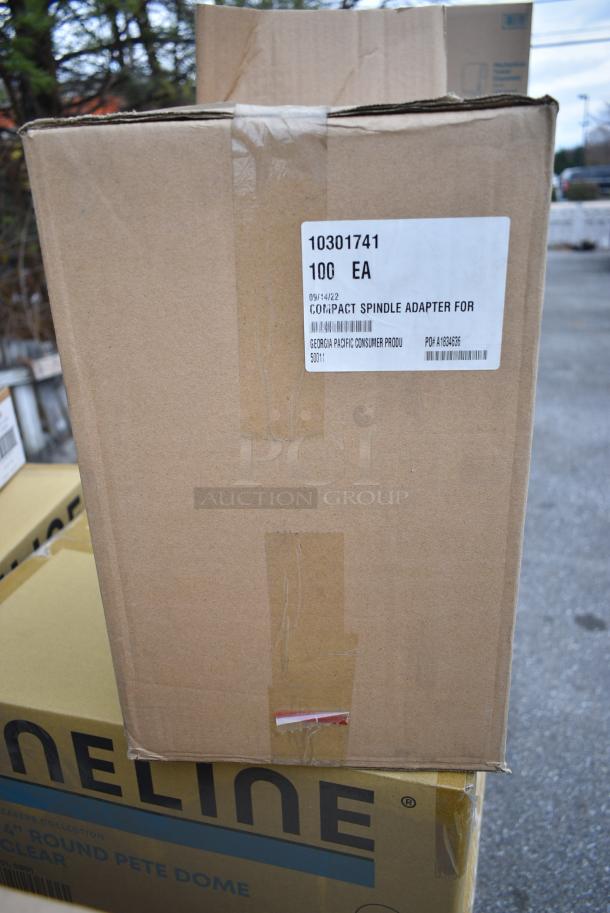 15 BRAND NEW! Boxes Including 6 Box Fineline 9801-L 18x4 Round Pete Dome Lids, 5 Box Pacific 43024 Soap Refill, Hoffmaster Placemats. 15 Times Your Bid! - Image 10 of 10