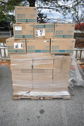 80 BRAND NEW! Boxes Including 10 Box Pacific Blue 59589 Paper Towel Dispensers, 24 Box Flyer Jardin Oval Serving Bowls. 80 Times Your Bid!
