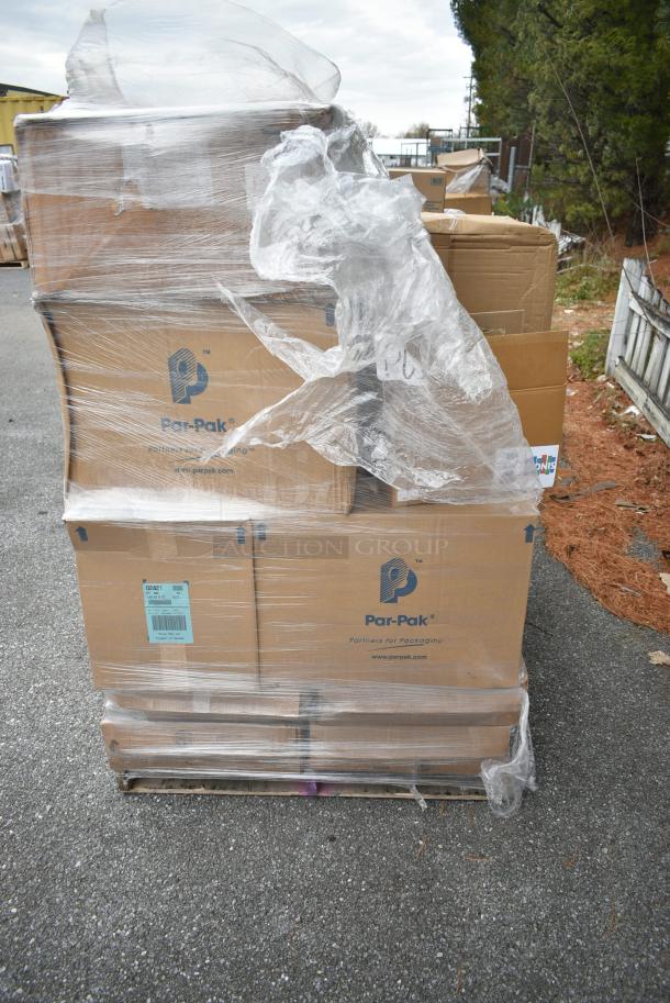 17 BRAND NEW! Boxes Including Polar Pak 02421 Lunch Box Containers, LBP Plain Kraft Large Catering Tray, Cambro 25S318167 Camrack 3 5/8" High Customizable Brown 25 Compartment Glass Rack. 17 Times Your Bid! - Image 4 of 16