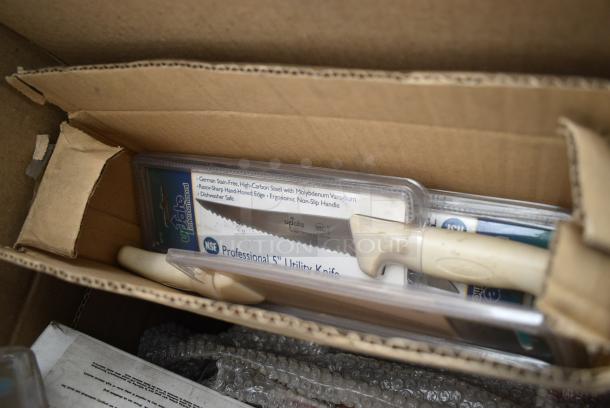 17 BRAND NEW! Boxes Including Polar Pak 02421 Lunch Box Containers, LBP Plain Kraft Large Catering Tray, Cambro 25S318167 Camrack 3 5/8" High Customizable Brown 25 Compartment Glass Rack. 17 Times Your Bid! - Image 9 of 16