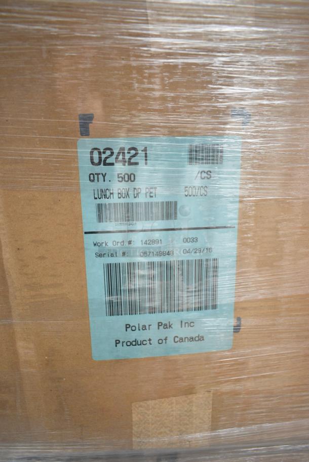 17 BRAND NEW! Boxes Including Polar Pak 02421 Lunch Box Containers, LBP Plain Kraft Large Catering Tray, Cambro 25S318167 Camrack 3 5/8" High Customizable Brown 25 Compartment Glass Rack. 17 Times Your Bid! - Image 10 of 16