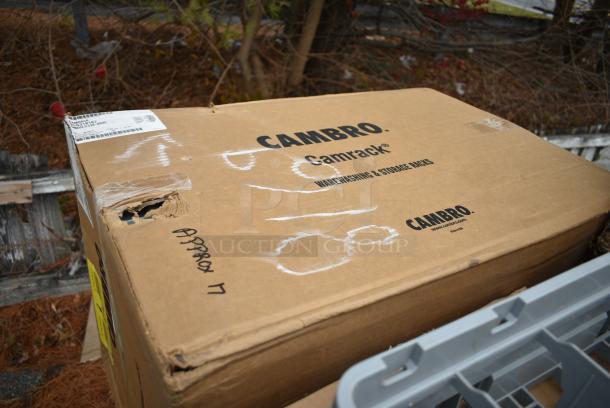 17 BRAND NEW! Boxes Including Polar Pak 02421 Lunch Box Containers, LBP Plain Kraft Large Catering Tray, Cambro 25S318167 Camrack 3 5/8" High Customizable Brown 25 Compartment Glass Rack. 17 Times Your Bid! - Image 14 of 16