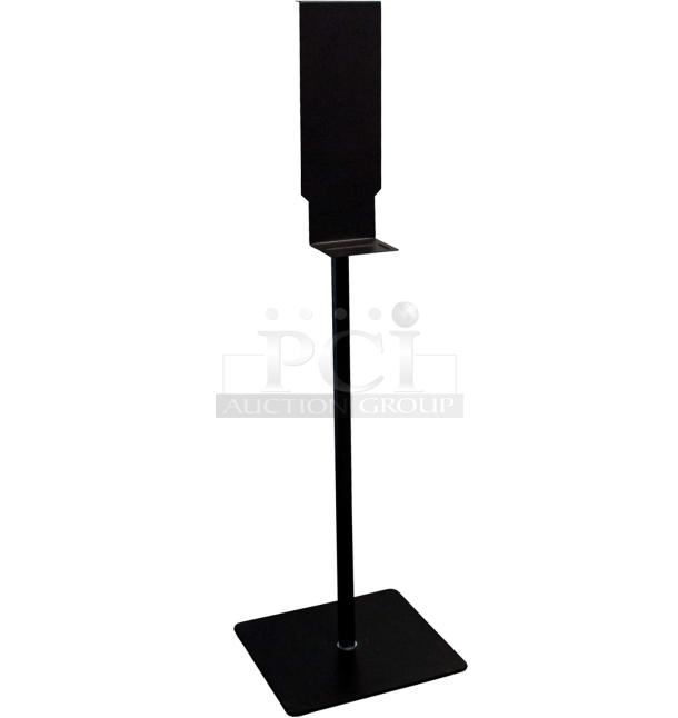 33 BRAND NEW! Boxes of Palmer Fixture SF032016  Sani Suds 48" Black Metal Hand Sanitizing Station Dispenser Floor Stand. 33 Times Your Bid! - Image 1 of 5