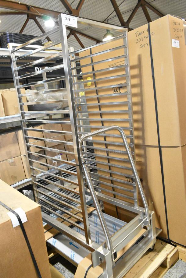BRAND NEW SCRATCH AND DENT! Metal Commercial Pan Transport Rack for Roll in Combi Convection Oven. - Image 2 of 5