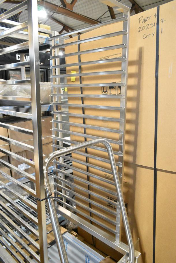 BRAND NEW SCRATCH AND DENT! Metal Commercial Pan Transport Rack for Roll in Combi Convection Oven. - Image 4 of 5