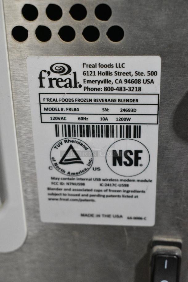 F'real FRLB4 Metal Commercial Countertop Milkshake Mixing Machine. 120 Volts, 1 Phase. Tested and Working! - Image 7 of 7