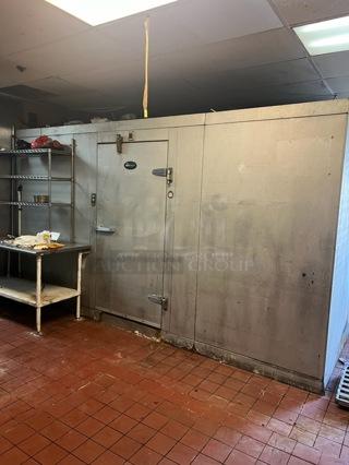 10x14x8 Amerikooler Walk In Freezer Box w/ LET120BWMC6K 208-230 Volt, 1 Phase Evaporator and Compressor. Information Provided By The Consignor But Not Verified By PCI Auctions. Picture of the Unit Before Removal Is Included In the Listing.