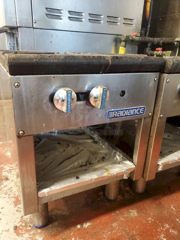 Radiance TASP-18 1 Burner Stock Pot Range, 79,000BTU, Natural Gas 18"W x 21"D x 24"H, TESTED. WORKING. - Image 4 of 5