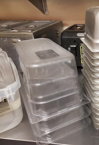 1/2 Pans, Polycarbonate. 3x Your Bid.