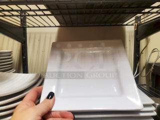 Square China Plates, 15x Your Bid