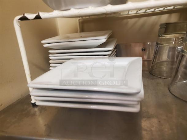 Square Plates With Raised Edges. 10x Your Bid. - Image 2 of 2