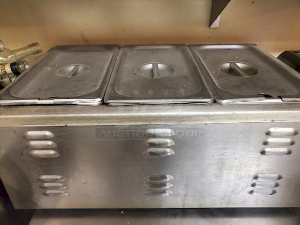 Full Size Food Warmer With (3) 1/3 Size Pans. - Image 1 of 1