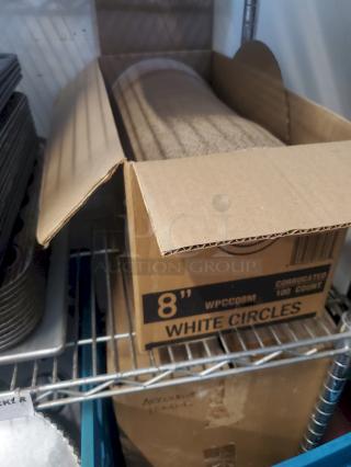 Cake Circle 8" Corrugated White 100 Count WPCC08M