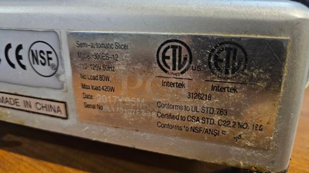 300ES - 12 Semi Automatic Meat Slicer - Image 6 of 7