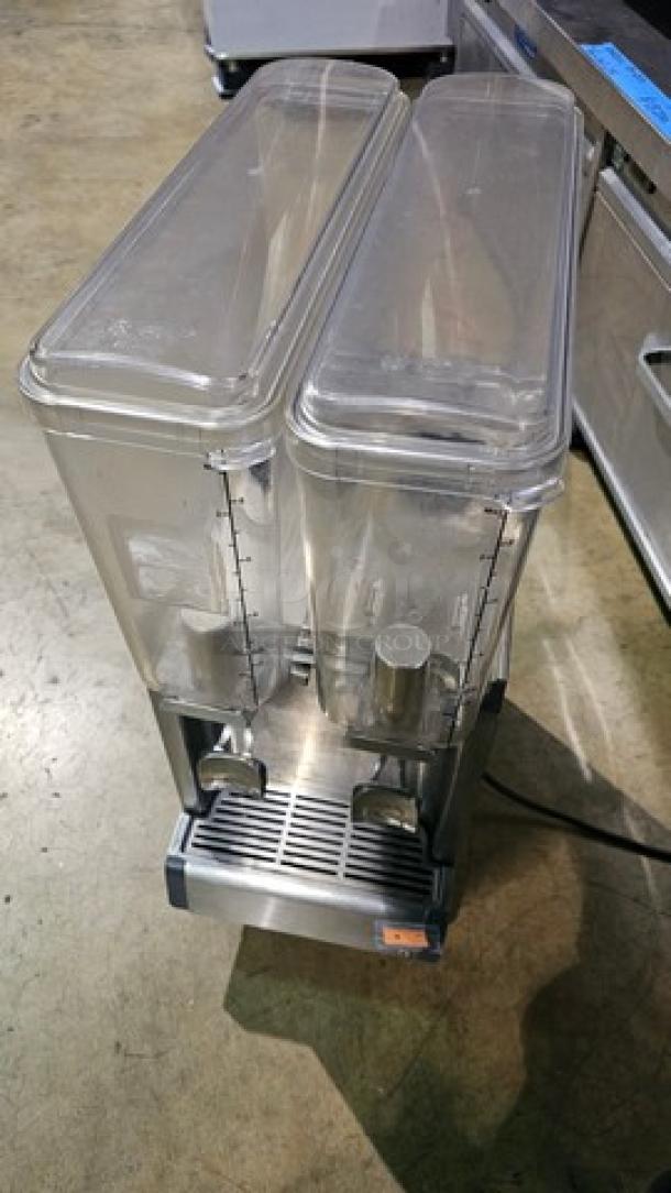 Crathco Mini CS-2E/1D-16 Simplicity Bubbler Series Double 2.4 Gallon Bowl Premix Cold Beverage Dispenser. 120V, 60Hz, 3.6A - Image 5 of 5