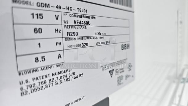 True Upright Retail Merchandiser Refrigerator, 2 Full Glass Swing Doors - Image 4 of 5