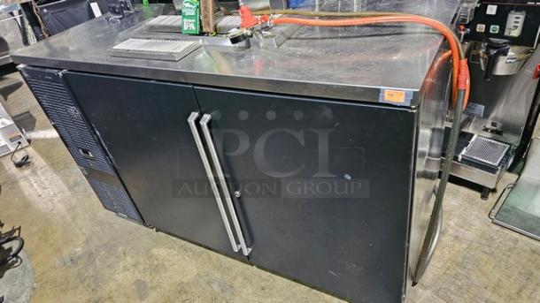 Perlick BBS60 60" Two Section Refrigerated Self-Contained Back Bar Cooler - Image 1 of 8