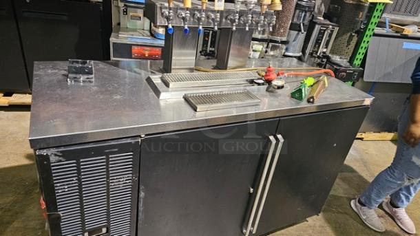 Perlick BBS60 60" Two Section Refrigerated Self-Contained Back Bar Cooler - Image 7 of 8