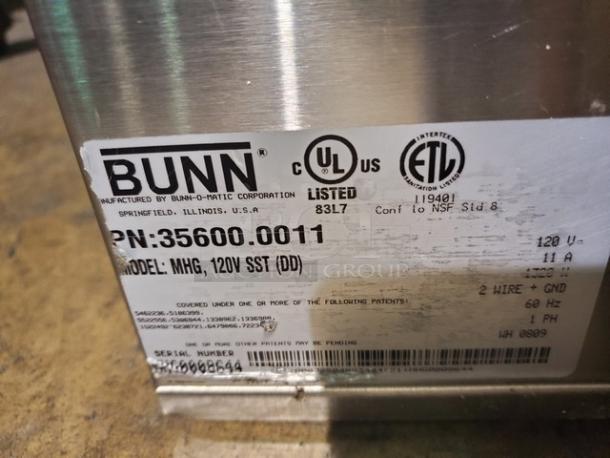 Bunn MHG SST Grinder. Dual 6 lb Removable Hoppers not included. - Image 3 of 3