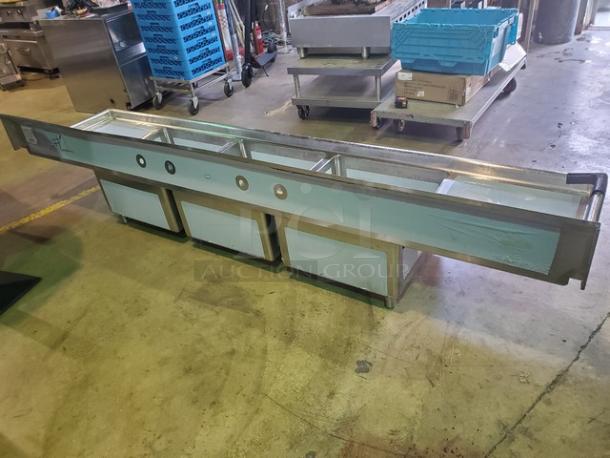 Regency 3 Compartment Stainless Steel Sink. No legs - Image 3 of 3