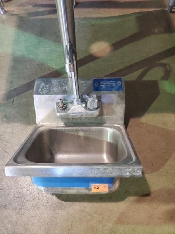 L&J Stainless Steel Wall Mountable Hand Sink - Image 1 of 1