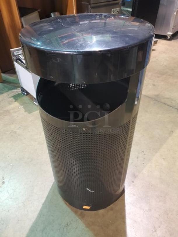 Perforated Metal Receptacle. 20.5" in diameter. - Image 1 of 1