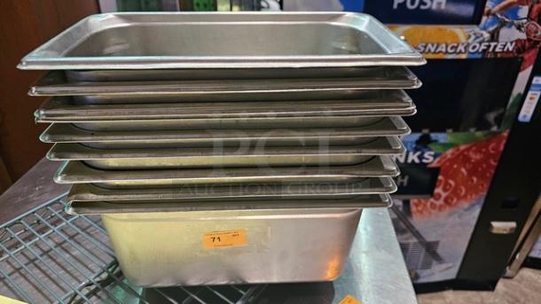 Lot of 9 Stainless Steel Food Pans (9xBid) - Image 1 of 3