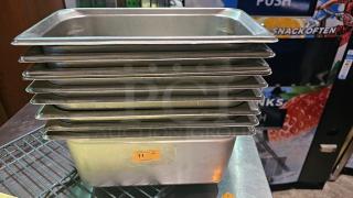 Lot of 9 Stainless Steel Food Pans (9xBid)