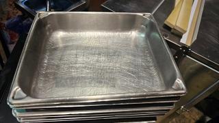 Lot of 10 Stainless Steel Food Pans (10xBid)