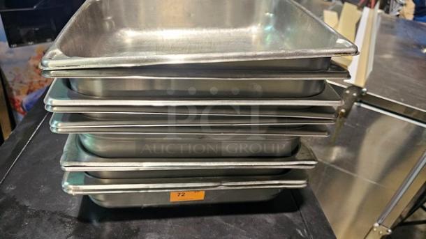 Lot of 10 Stainless Steel Food Pans (10xBid) - Image 2 of 3