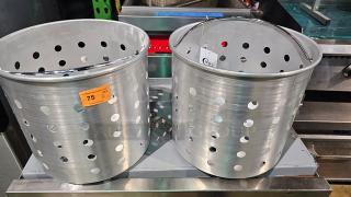 Lot of 2 Aluminum Steamer Baskets (2xBid)