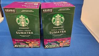 Lot of 2 Boxes of Starbucks Single-Origin Sumatra (2xBid). Samples available for testing during preview.