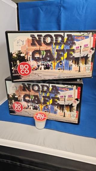 Lot of 2 Boxes of BoCo Coffee Noda Cafe (2xBid). Samples available for testing during preview.