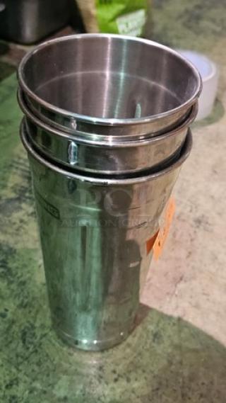 Lot of 3 Stainless Steel Malt Cups (3xBid)