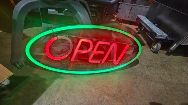 MystiGlo LED "Open" Sign. - Image 1 of 3