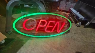 MystiGlo LED "Open" Sign.