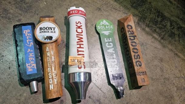 Lot of 5 Miscellaneous Beer Tap Handles (5xBID) - Image 1 of 2