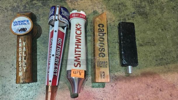 Lot of 5 Miscellaneous Beer Tap Handles (5xBID) - Image 1 of 2