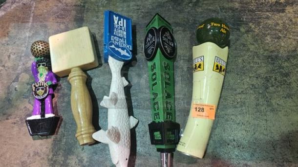 Lot of 5 Miscellaneous Beer Tap Handles (5xBID) - Image 1 of 2