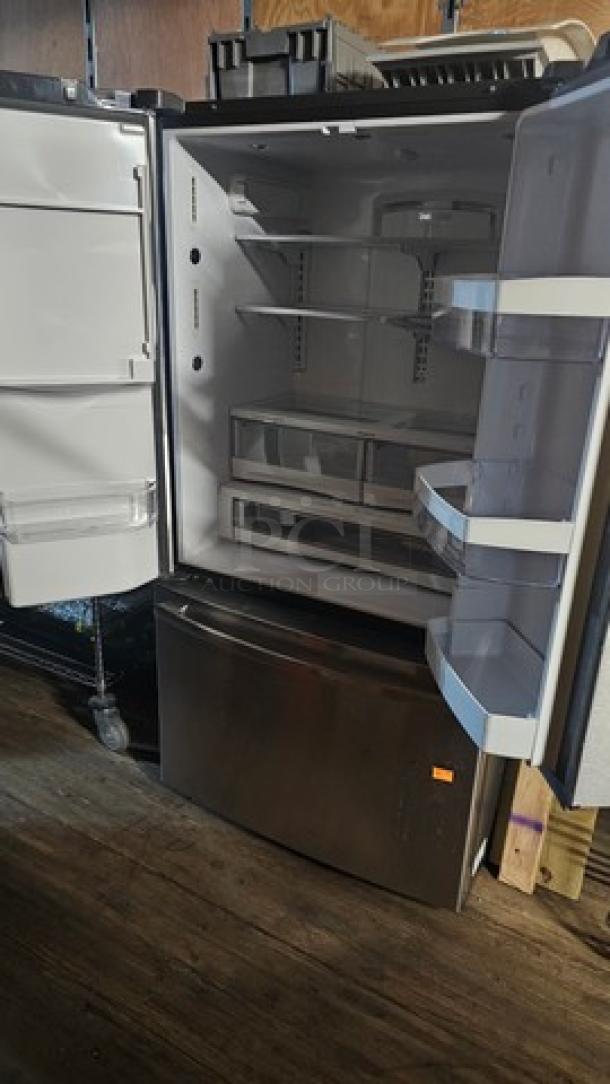 GE ENERGY STAR 22.1 Cu. Ft. Counter-Depth French-Door Refrigerator. 110-127 VAC, 60 Hz, 9.5 A - Image 2 of 4