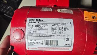 A.O. Smith Century AC Motor. 115-230V, 1 PH, 1/2 HP, 60 Hz