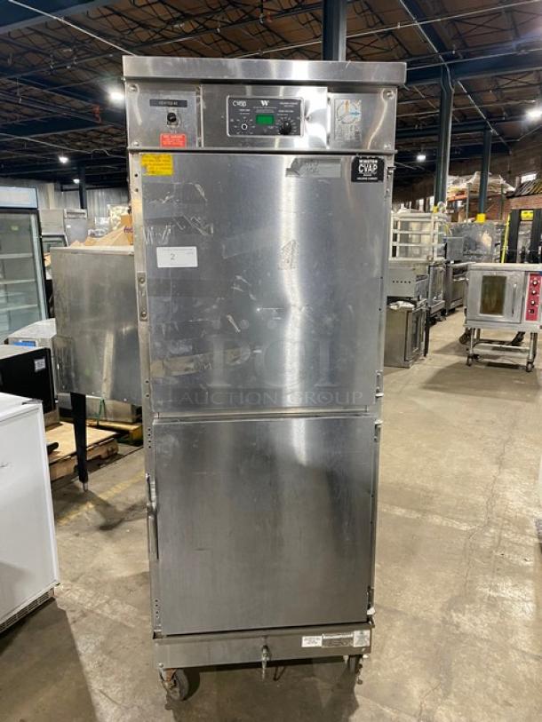 Winston Commercial Stainless Steel Heated Holding Cabinet/Food Warmer! With Front & Rear Pass-Through Doors! With Built In Pan Racks! On Casters! 120V! Model: HA4522GE SN: 20010919-011! - Image 1 of 9