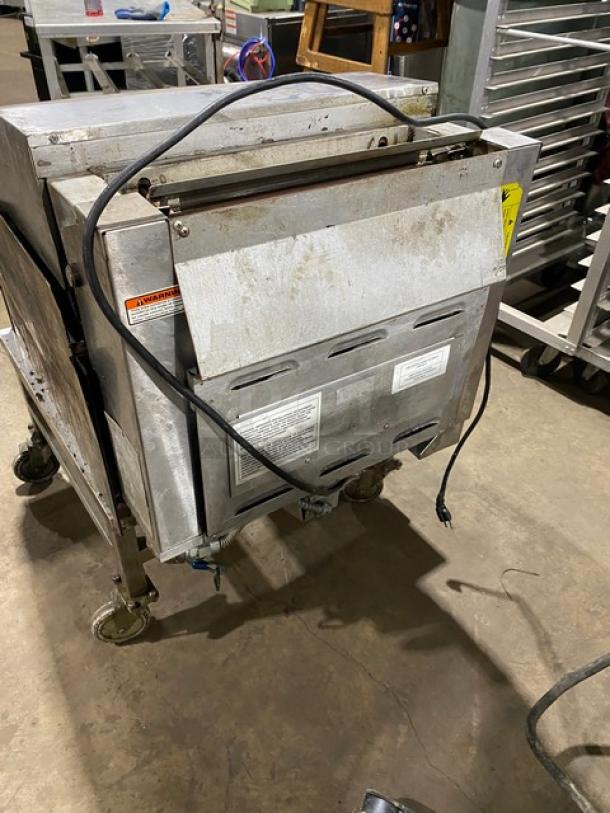 Lang Commercial Stainless Steel Natural Gas Powered Infrared Clamshell Griddle! On Cart With Casters! 1 Phase! Model: CSG24-NATMG SN: CSG240816A0007! - Image 3 of 7