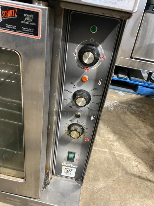 Bakers Pride Cyclone Series Commercial Stainless Steel Natural Gas Powered Single Stack Convection Oven! With Wired Oven Racks! With Legs! - Image 6 of 9