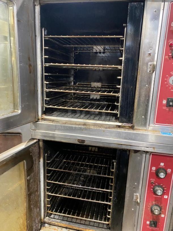 Blodgett Energy Star Commercial Stainless Steel Electric Powered Double Stacked Convection Oven! With Wired Oven Racks! SN: C32913LAOSSS! On Stand With Casters! 2X Your Bid Makes One Unit! - Image 5 of 9