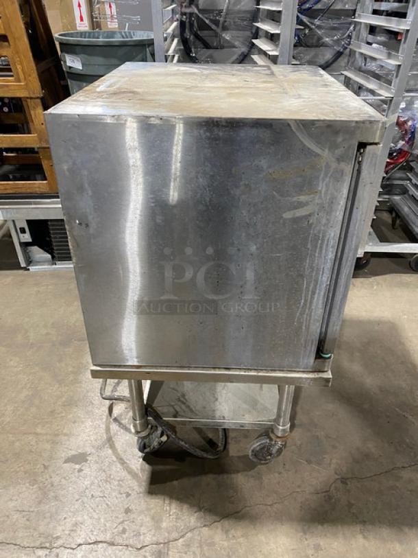 Blodgett Commercial Stainless Steel Electric Powered Single Stack Convection Oven! With Wired Oven Racks! SN: 120913LA092S! On Single Shelf Cart With Casters! - Image 3 of 8