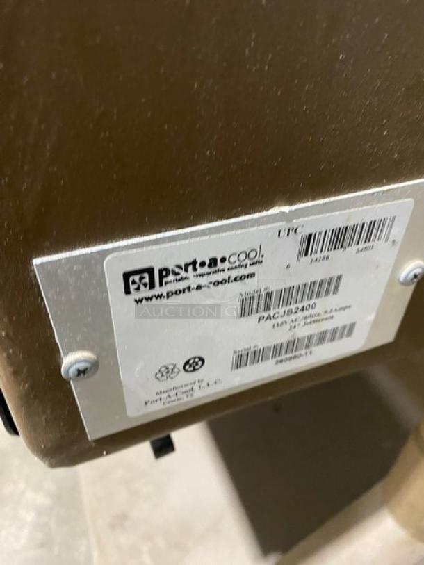 Port-A-Cool Jet Stream 2400 Series Commercial Portable Heavy Duty Evaporative Cooler! Model: PACJS2400 SN: 260860-11! 115V! On Casters! - Image 6 of 10
