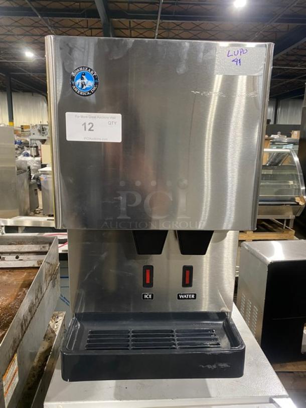 Hoshizaki Commercial Stainless Steel Countertop Air-Cooled Cubelet Ice Maker! With Built In Ice Storage Bin! With Hands Free Ice & Water Dispenser! On Legs! 115-120V 1 Phase! Model: DCM-270BAH-OS SN: D18514H! - Image 1 of 8