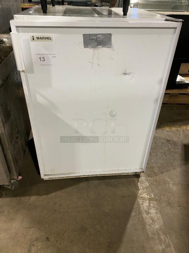 Marvel Scientific Undercounter Single Door Reach In Refrigerator! With Mini Freezer Compartment! With Poly Coated Rack! SN: 042502012! 115V! - Image 1 of 8