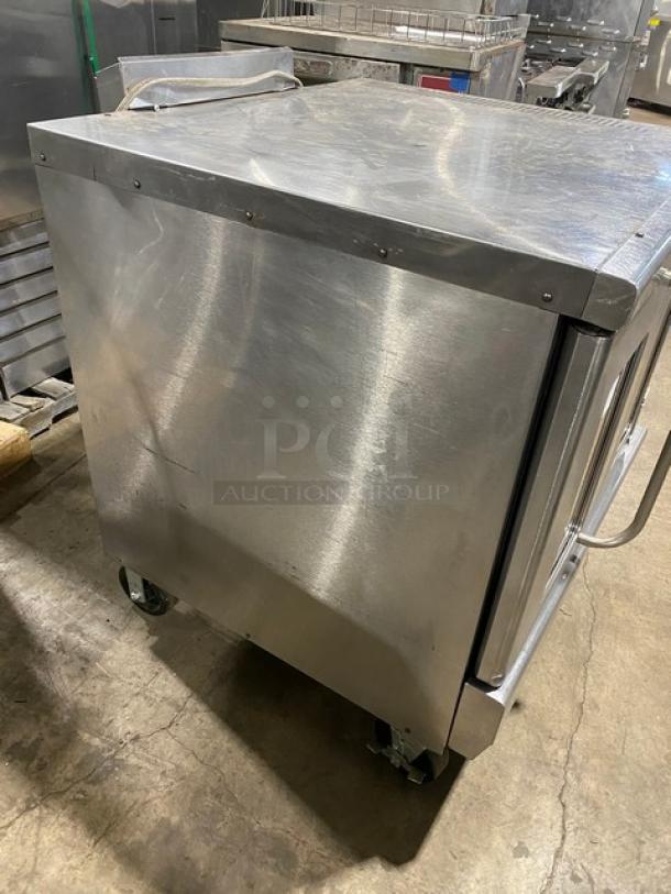 Montague Commercial Stainless Steel Natural Gas Powered Single Stack Convection Oven! With Wired Oven Racks! On Casters! - Image 3 of 8